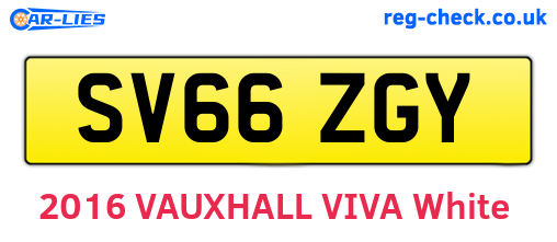 SV66ZGY are the vehicle registration plates.