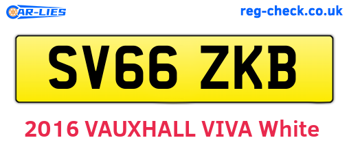 SV66ZKB are the vehicle registration plates.