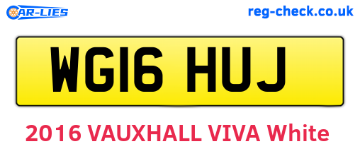 WG16HUJ are the vehicle registration plates.