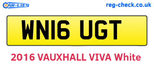 WN16UGT are the vehicle registration plates.