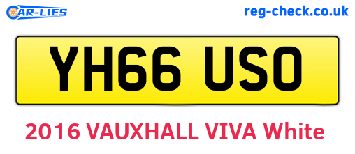 YH66USO are the vehicle registration plates.