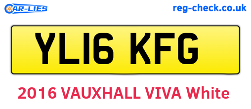 YL16KFG are the vehicle registration plates.