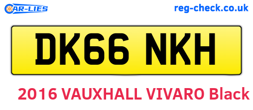 DK66NKH are the vehicle registration plates.