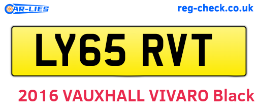 LY65RVT are the vehicle registration plates.