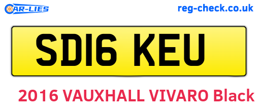 SD16KEU are the vehicle registration plates.