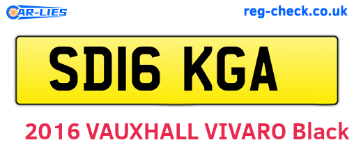 SD16KGA are the vehicle registration plates.