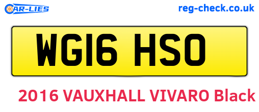 WG16HSO are the vehicle registration plates.