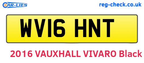 WV16HNT are the vehicle registration plates.