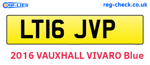 LT16JVP are the vehicle registration plates.