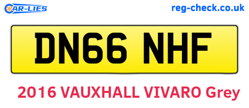 DN66NHF are the vehicle registration plates.