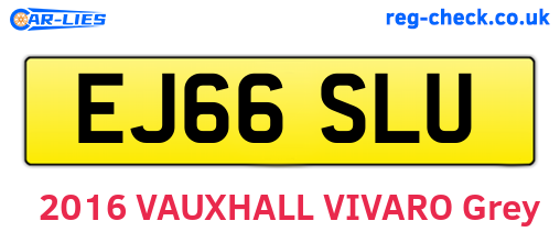 EJ66SLU are the vehicle registration plates.