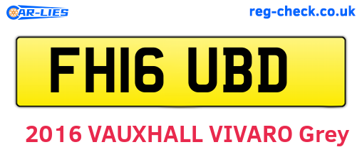 FH16UBD are the vehicle registration plates.