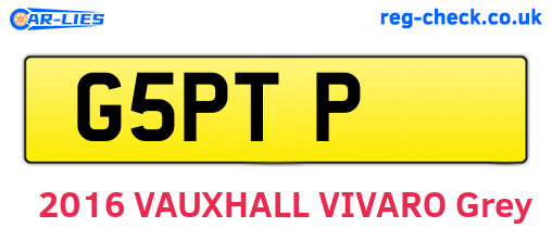 G5PTP are the vehicle registration plates.