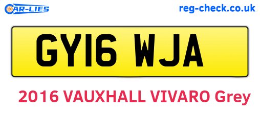 GY16WJA are the vehicle registration plates.