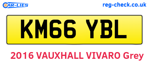 KM66YBL are the vehicle registration plates.