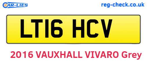 LT16HCV are the vehicle registration plates.