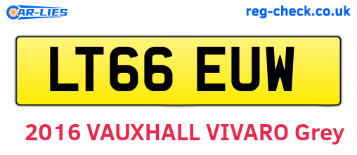 LT66EUW are the vehicle registration plates.