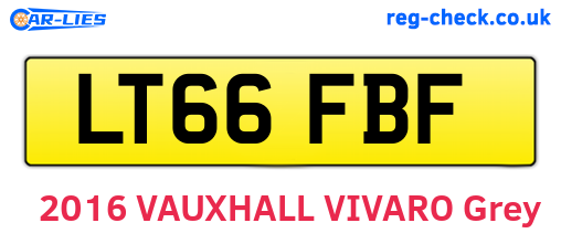 LT66FBF are the vehicle registration plates.