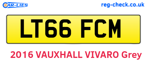 LT66FCM are the vehicle registration plates.