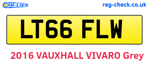 LT66FLW are the vehicle registration plates.