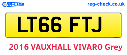 LT66FTJ are the vehicle registration plates.
