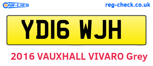 YD16WJH are the vehicle registration plates.