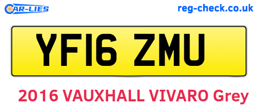 YF16ZMU are the vehicle registration plates.