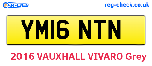 YM16NTN are the vehicle registration plates.