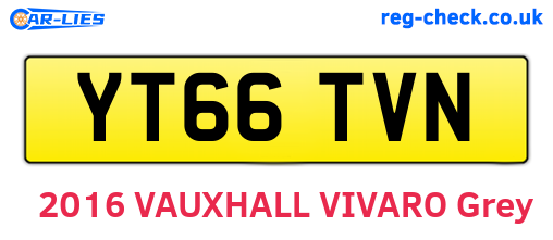 YT66TVN are the vehicle registration plates.