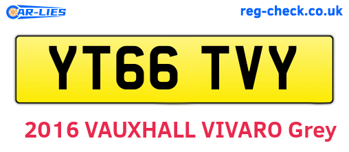 YT66TVY are the vehicle registration plates.
