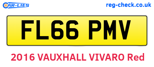 FL66PMV are the vehicle registration plates.