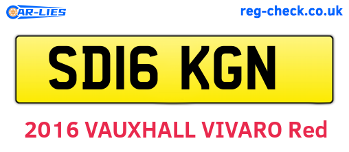 SD16KGN are the vehicle registration plates.