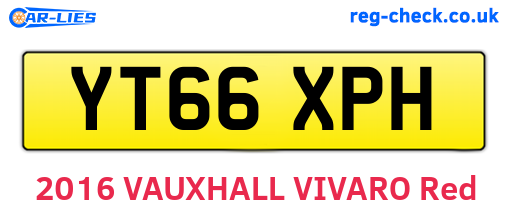 YT66XPH are the vehicle registration plates.