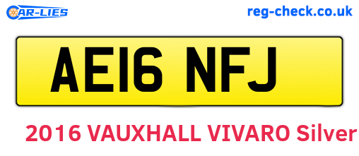 AE16NFJ are the vehicle registration plates.