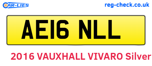 AE16NLL are the vehicle registration plates.
