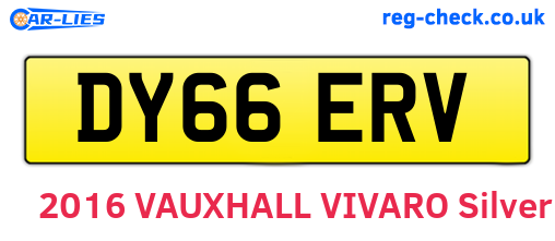 DY66ERV are the vehicle registration plates.