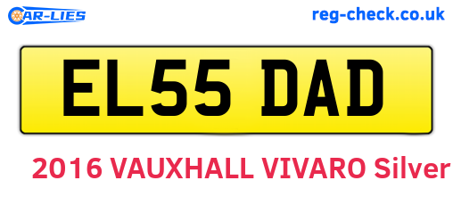 EL55DAD are the vehicle registration plates.