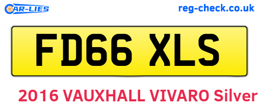 FD66XLS are the vehicle registration plates.
