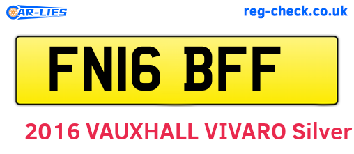 FN16BFF are the vehicle registration plates.