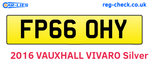 FP66OHY are the vehicle registration plates.