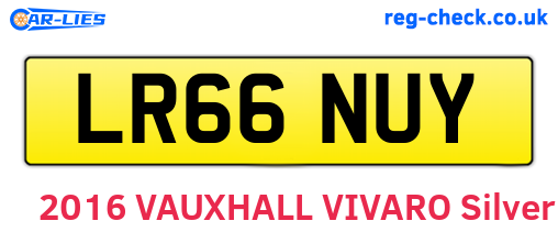 LR66NUY are the vehicle registration plates.