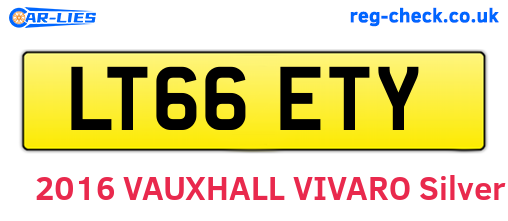 LT66ETY are the vehicle registration plates.
