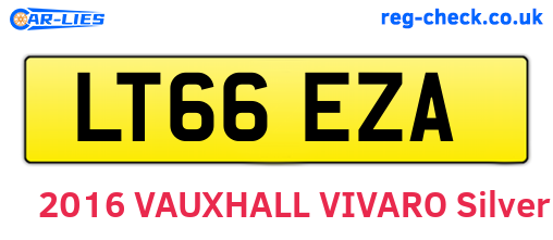 LT66EZA are the vehicle registration plates.