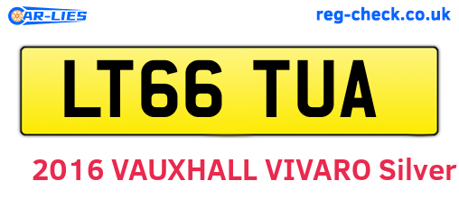 LT66TUA are the vehicle registration plates.