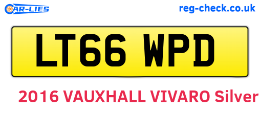 LT66WPD are the vehicle registration plates.