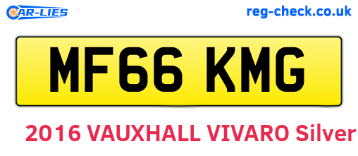 MF66KMG are the vehicle registration plates.