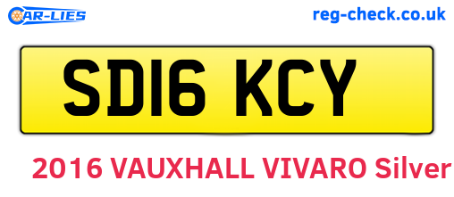 SD16KCY are the vehicle registration plates.