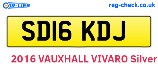 SD16KDJ are the vehicle registration plates.