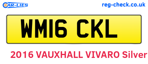 WM16CKL are the vehicle registration plates.