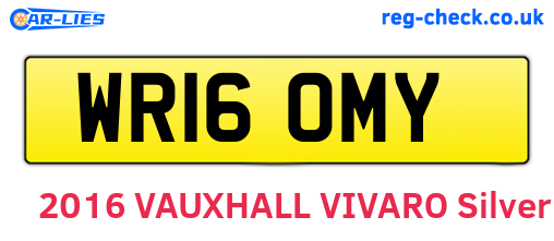 WR16OMY are the vehicle registration plates.